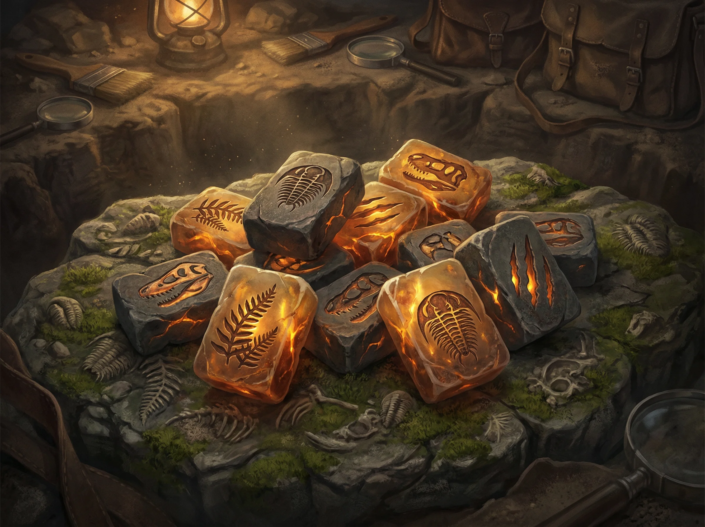 pg麻将化石牌面特写