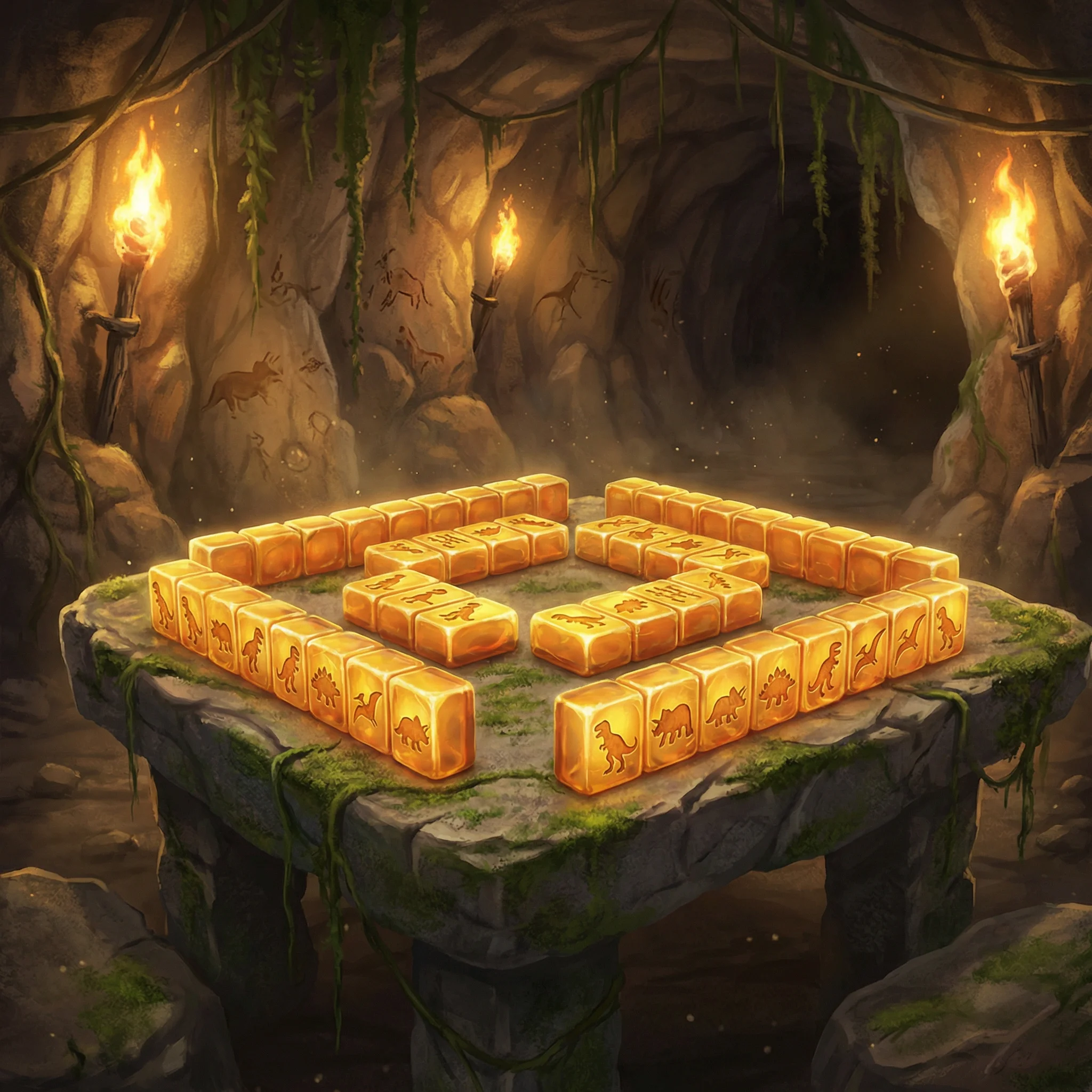 麻将胡了史前牌局场景